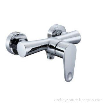 Wall Mounted Brass Bathroom Shower Mixer Taps , Single Leve